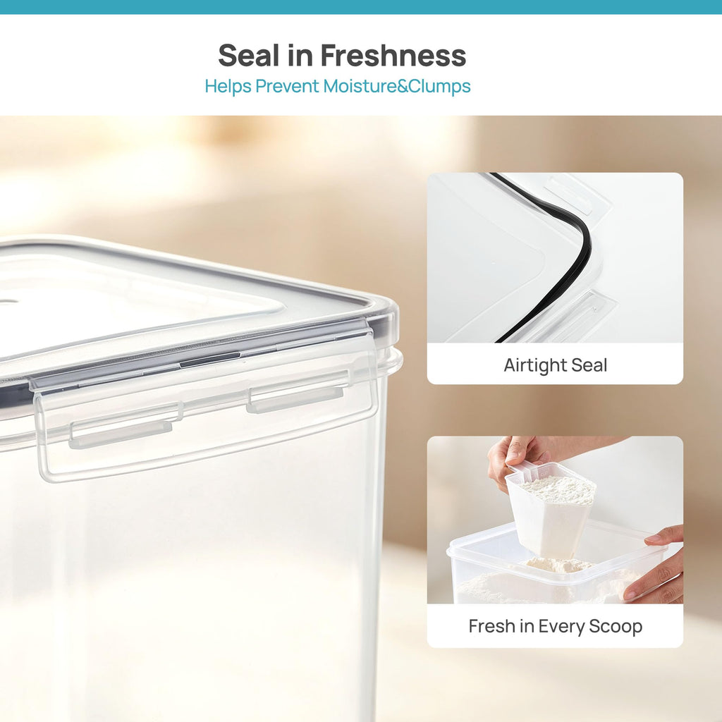 5 PCS Flour and Sugar Storage Container Sets for Regular Bakers