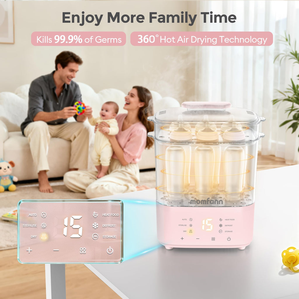 Bottle Sterilizer and Dryer & Bottle Warmer for Breastmilk, Thaw