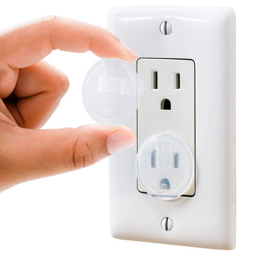 Clear Outlet Covers (50 Pack) Value Pack - Baby Safety Outlet Plug Covers - Durable & Steady - Child Proof Your