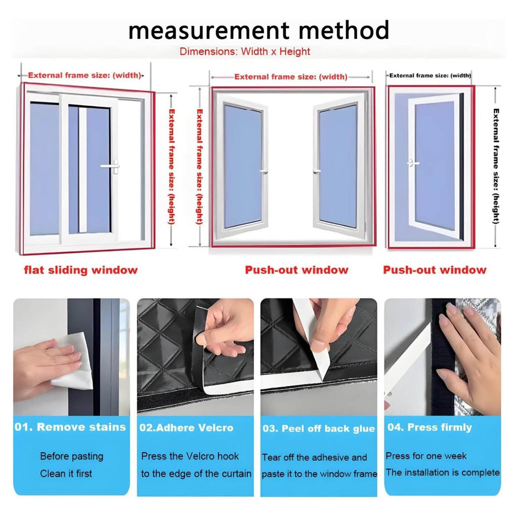Soundproof Curtains for Windows Thermal Insulated, 39x59in
