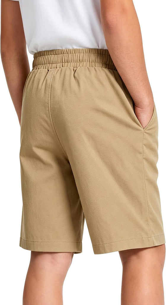 Boys School Uniform Shorts Stretch Chino Short