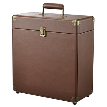 Vinyl Record Storage Case with Lock Record Organizer Box for 7/10/12 Inch 30+ Single Records Water Resistant