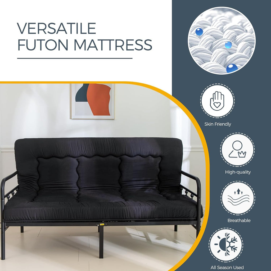 6" Extra Thick Japanese Floor Mattress Folding Futon Mattress
