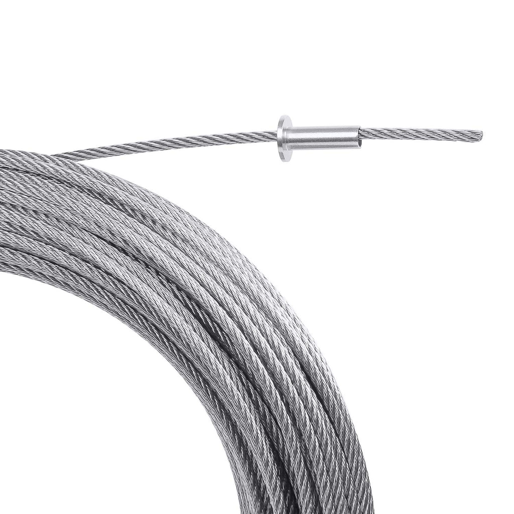 120 Pack Stainless Steel Protector Sleeves for 1/8" 5/32" or 3/16" Deck Cable Railing, for Wood/Composite Posts, T316