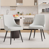 Modern Dining Chairs Set of 2, Spacious Dining Room Chairs with Thick Cushion
