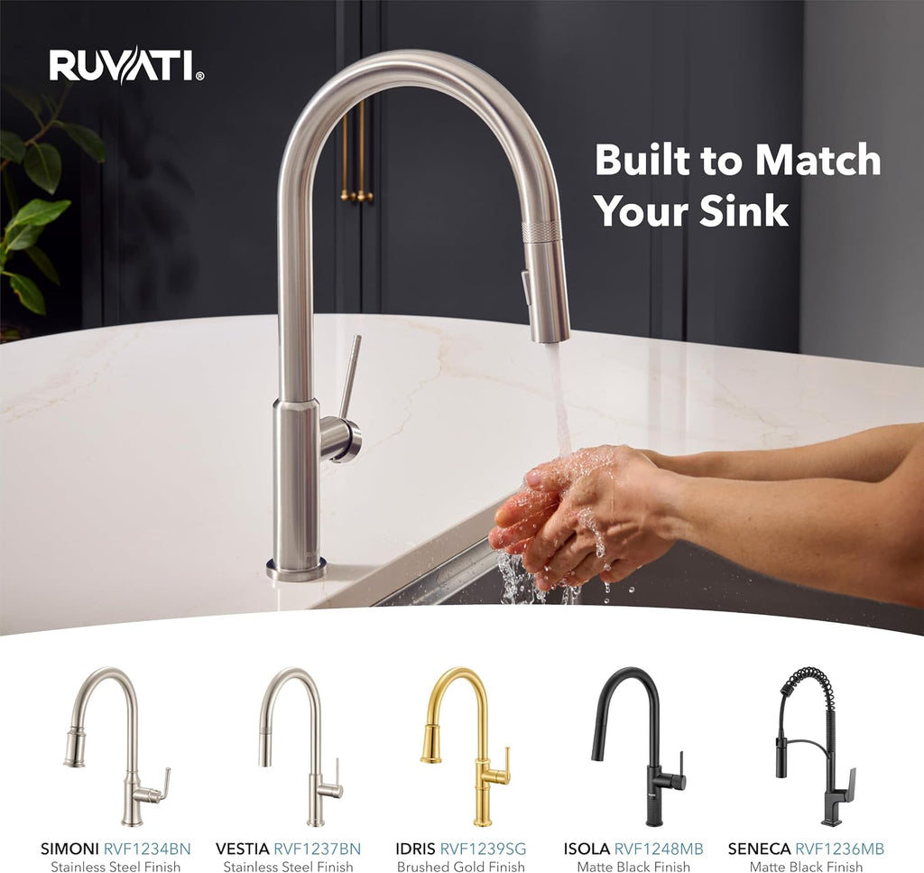 32-in 16-Gauge Rounded-Corner Undermount Kitchen Sink - RVH7400