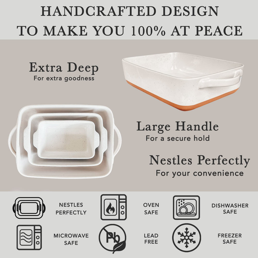 9x13in Porcelain Baking Dish - Oven to Table, Freezer Safe