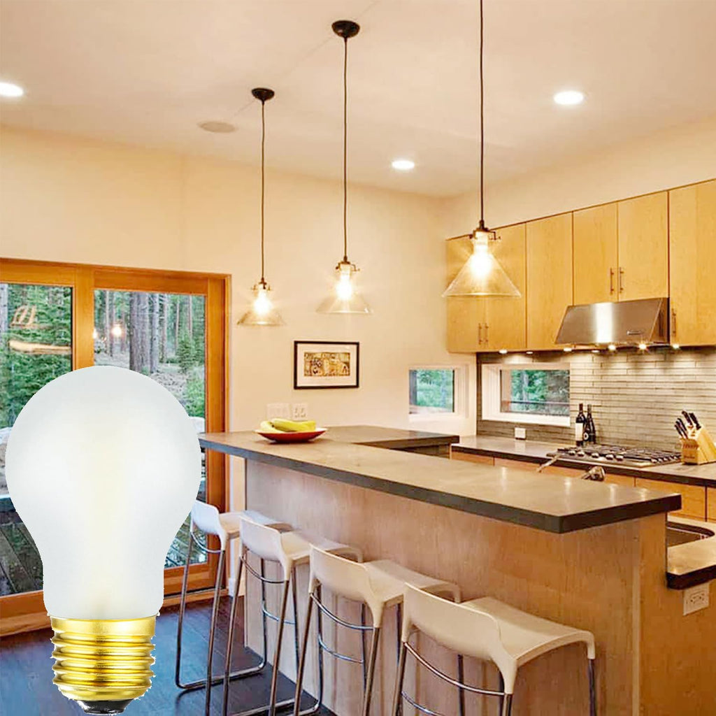 Frosted A15 Led Bulb 8W Equal 75 Watt E26 Light Bulb Soft White
