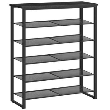 Shoe Rack, 6-Tier Shoe Organizer, for 18-24 Pairs of Shoes, Large Capacity Shoe Storage Shelf, Durable and Stable