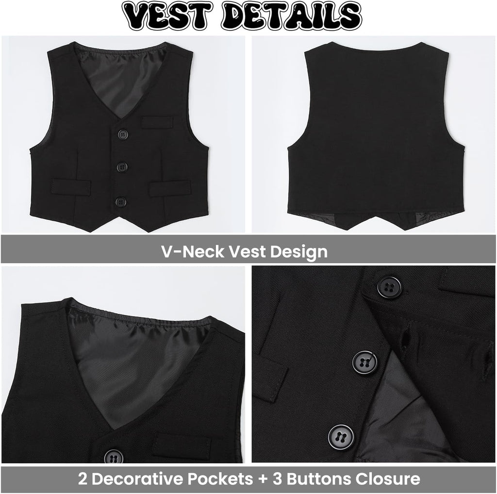 Toddler Boy Suit Set Baby Tuxedo Boys Formal Outfit