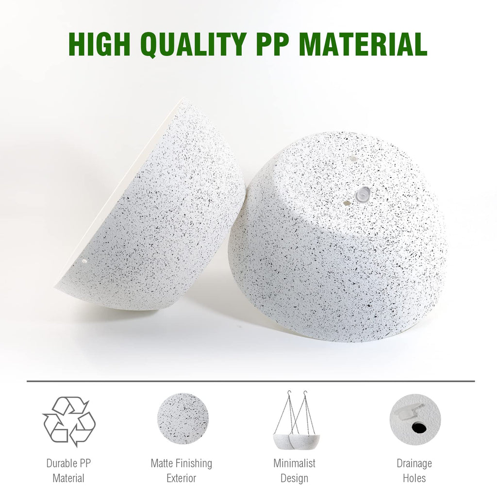 10 inch Hanging Planters for Indoor Plants, 2 Pack Hanging Baskets