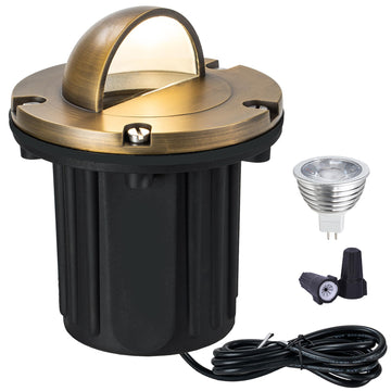 Brass Well Lights Landscape LED In Ground Lights Outdoor Low Voltage Landscape Lighting 12V Up Lights for Tree