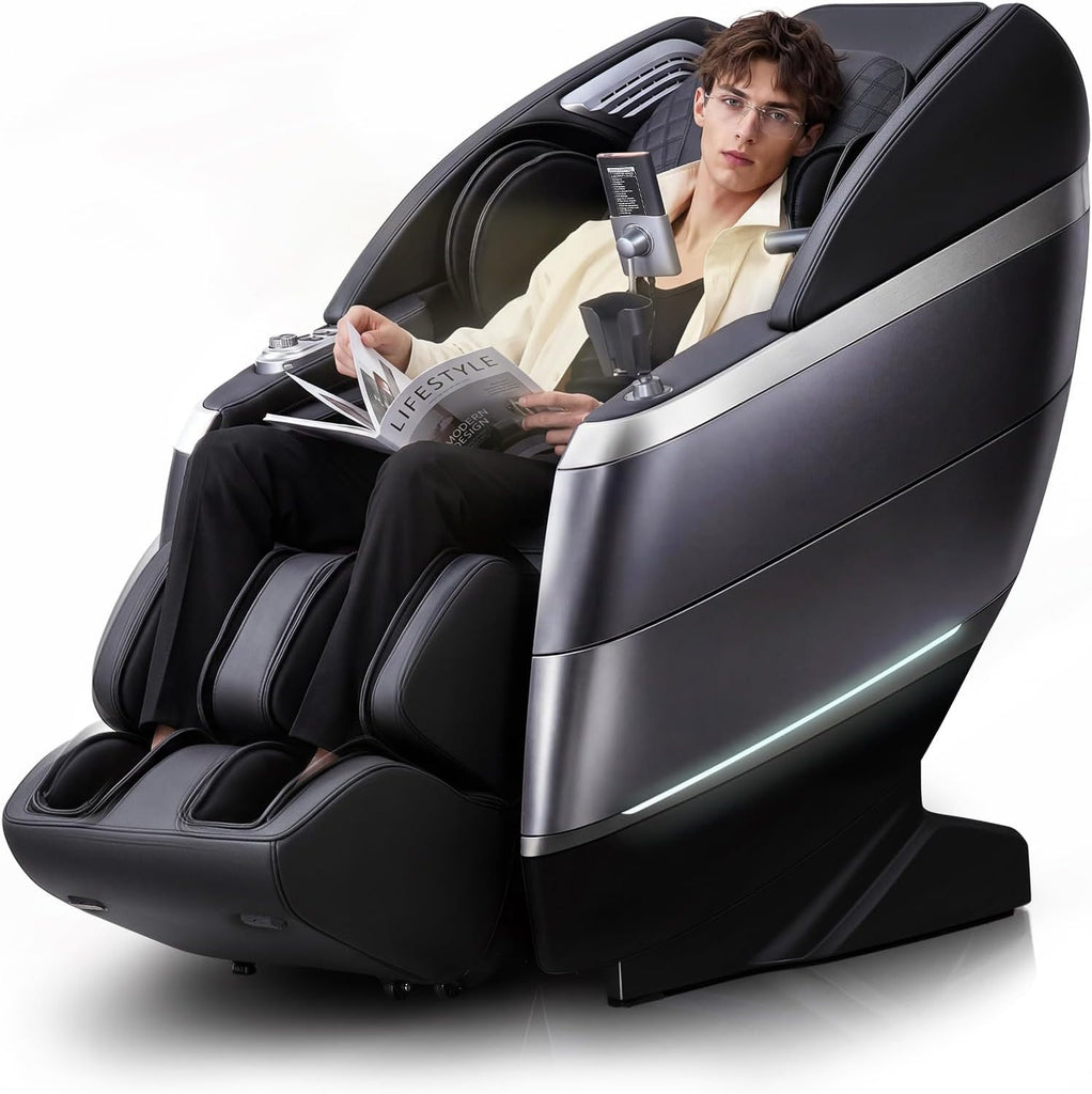 4D Massage Chair Full Body, 166° Flexible SL-Track Zero Gravity Recliner | 18 Modes, 11 Techniques, 36 Airbag