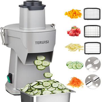 4-In-1 Electric Vegetable Chopper, 200W Vegetable Slicer Food Processor, Veggie Food Cutter With Slicing Shredding