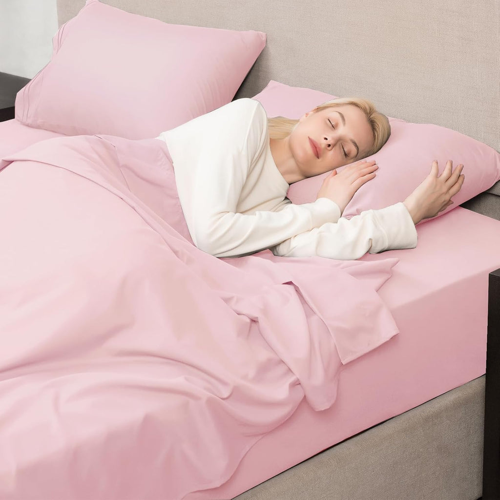 Queen Sheet Set - Hotel Luxury 1800 Bedding Sheets & Pillowcases - Deep Pocket Fitted Sheet, Soft, Breathable