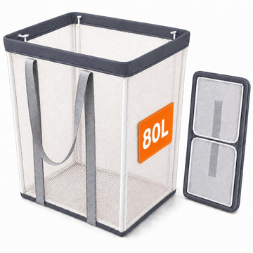 80L Laundry Basket Foldable Laundry Hamper with Handles