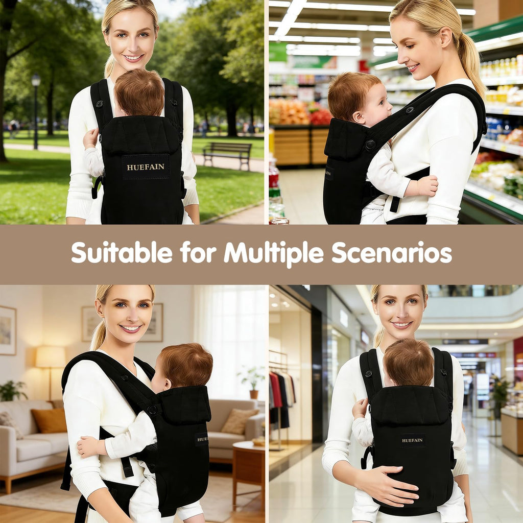 Carrier (7-44 lbs), Soft Breathable Double-Shoulder Carrier with Adjustable Support, Ergonomic Design for Hip