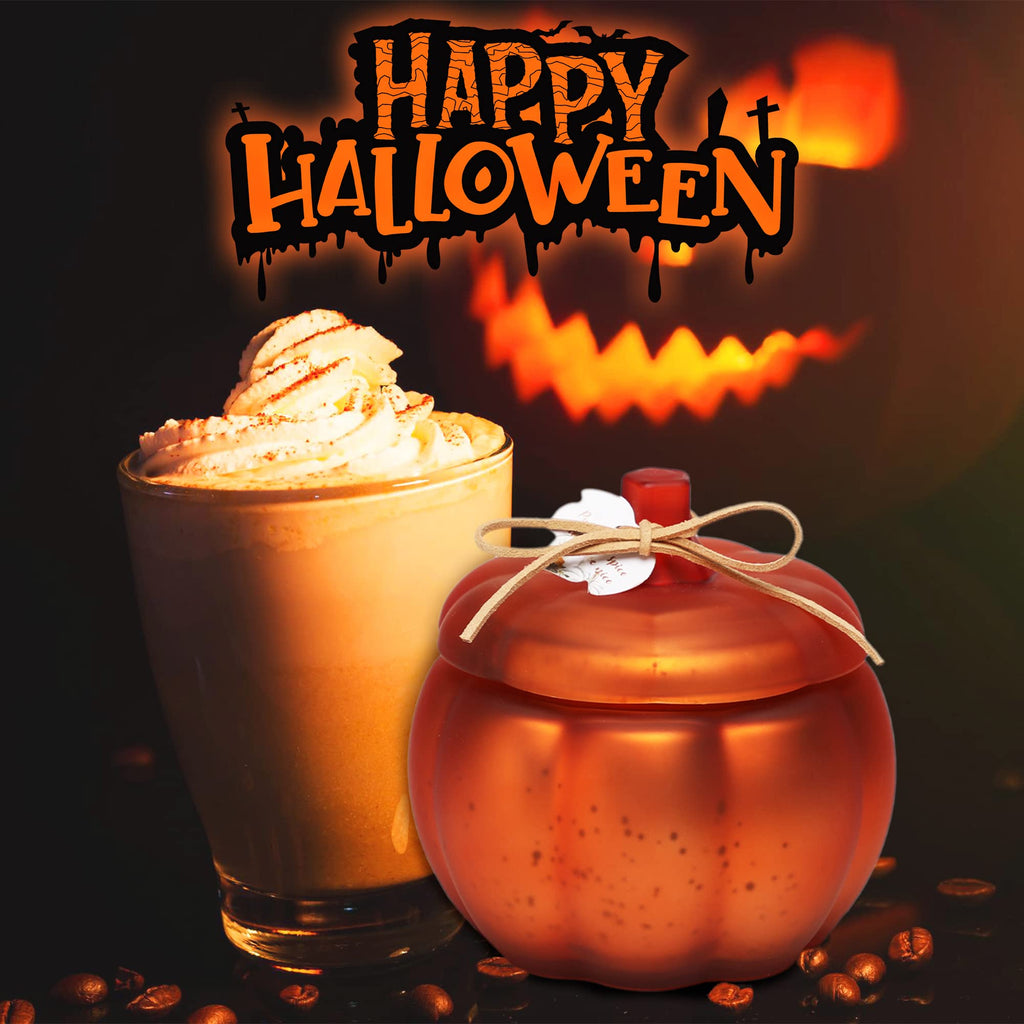 Fall Pumpkins Shaped Candle, 12 oz Pumpkin Spice Scented Candle