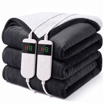Electric Heated Blanket Queen Size 84''x90'' Machine Washable