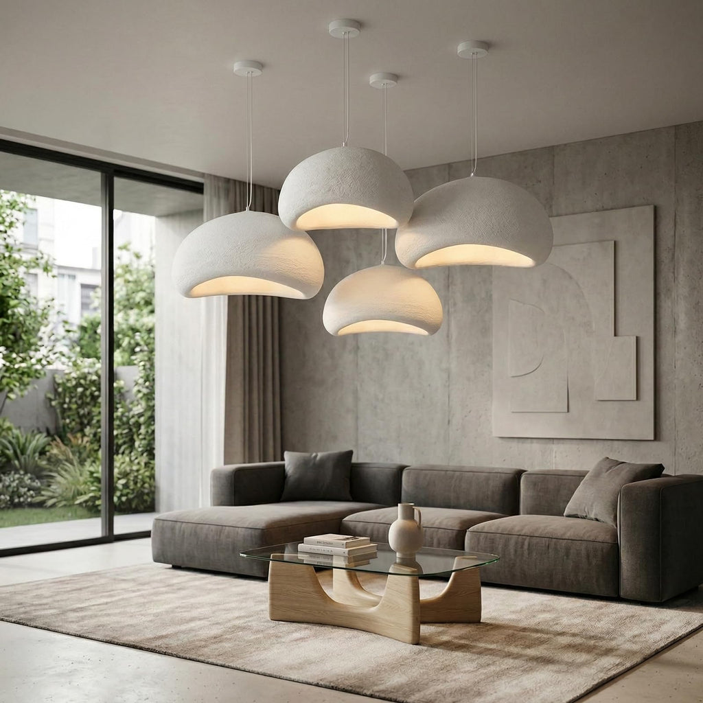 60cm Wabi Sabi Pendant Light Kitchen Island Hallway Restaurant Modern Hanging Lamp E26 Base Japanese Style Bird Nest