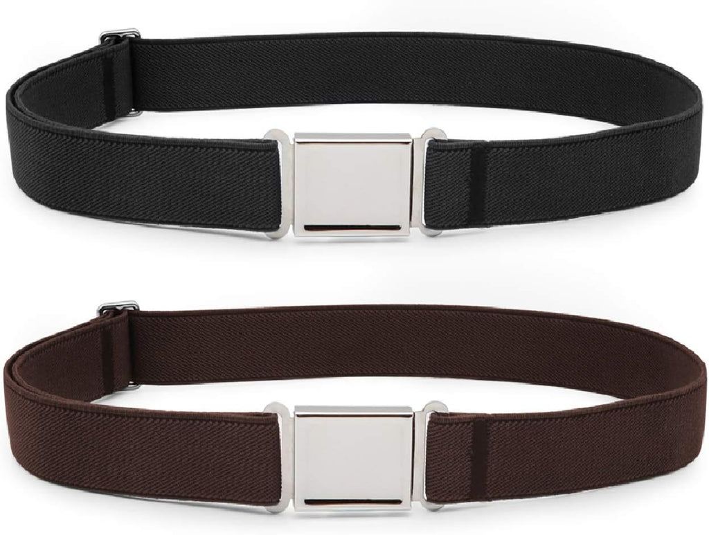 Kids Adjustable Magnetic Belt Boys Girls Elastic Belt with Easy Magnetic Buckle for Back to School Girls