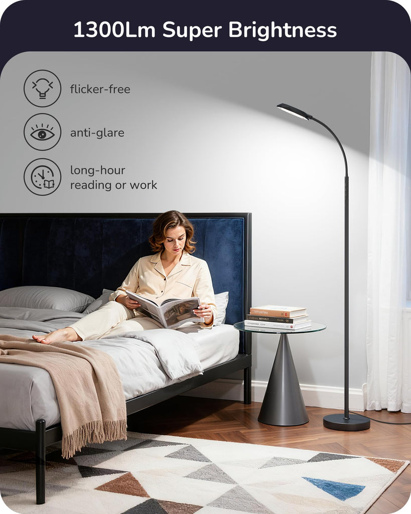 LED Floor Lamp 1300LM Super Bright Standing Lamp RGBCW