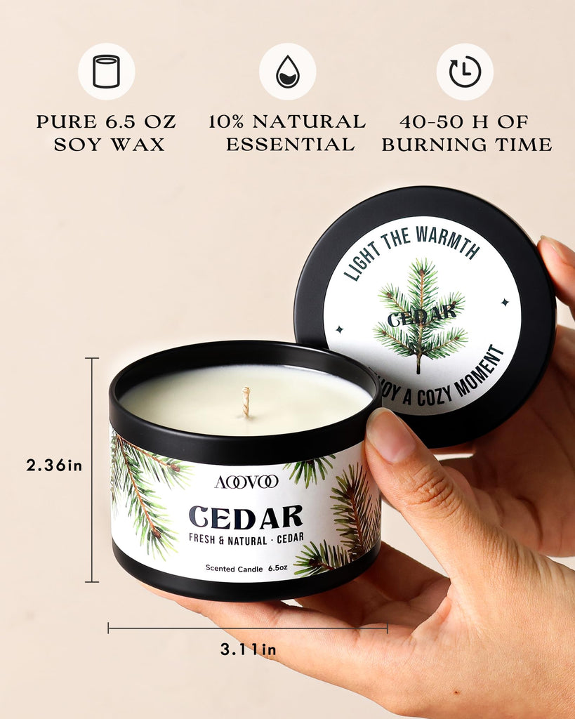 Winter Candles Set- 4 Pack Scented Candles Decor