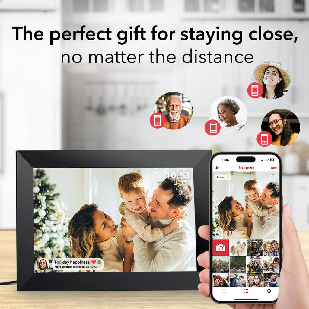 Digital Picture Frame, 10.1" Digital Photo Frame WiFi with 32GB