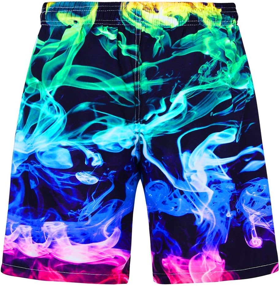 Boys Swim Trunks Quick Dry Bathing Suit with Mesh Liner