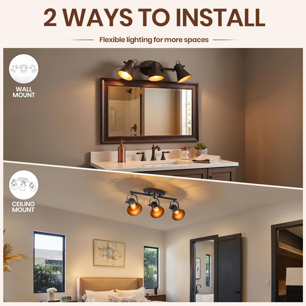Track Lighting Fixtures Ceiling,Oil Bronze,Ceiling Spotlights