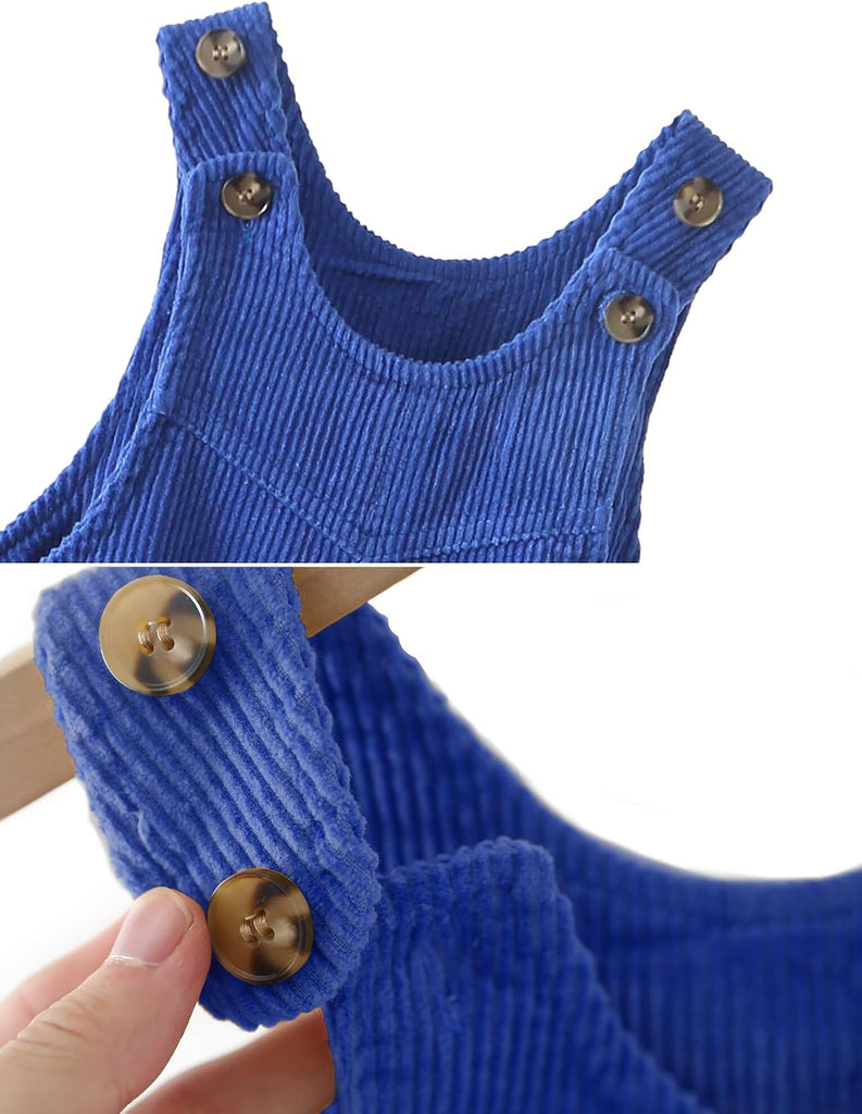 Baby Boy Girls Corduroy Overalls Toddler Bib Pants Infant Suspender Jumpsuit Romper Fall Outfit
