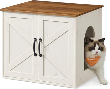Cat Litter Box Enclosure, Indoor Pet House End Table