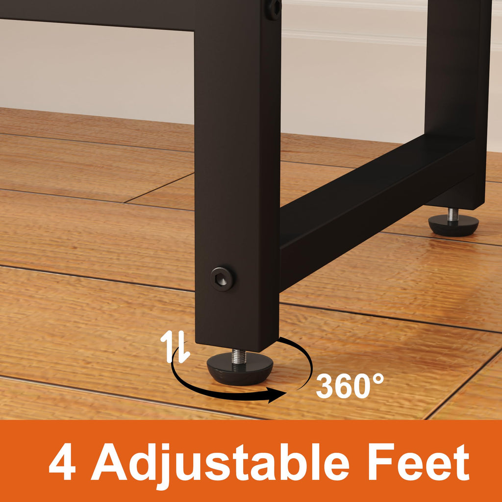 Shoe Bench, Modern Industrial Shoe Storage Bench, Entryway Bench with Mesh Shelf and Sturdy Metal Frame, Metal Shoe