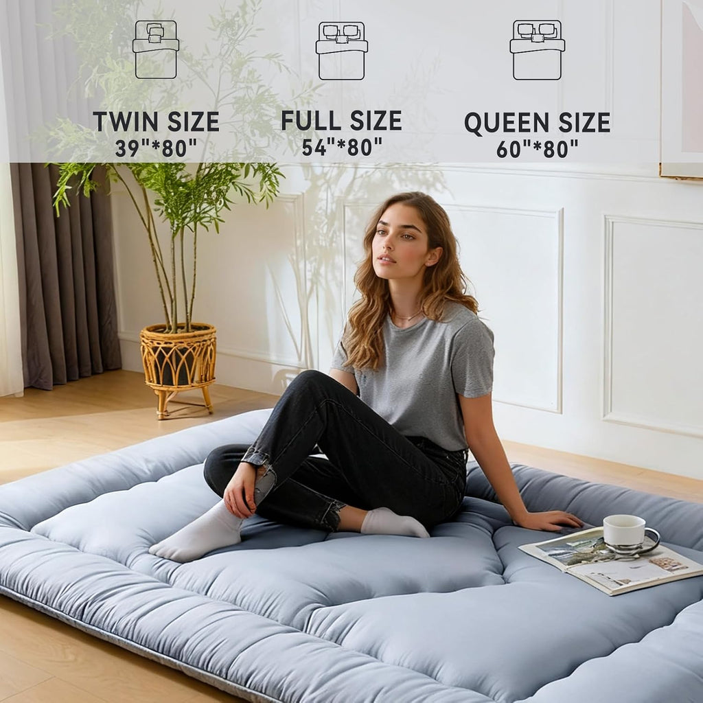 Japanese Floor Mattress, 3.5" Thicken Futon Mattress Tatami Mat