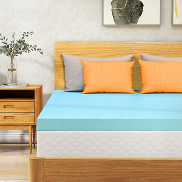 Queen Mattress Topper 3 Inch Cooling Gel Memory Foam, CertiPUR-US Certified Topper & Pad for Back Pain Relief, Soft