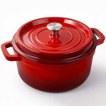 6.5 Quart Enameled Dutch Oven Pot with Lid, Cast Iron Dutch Oven with Dual Handles for Bread Baking, Cooking