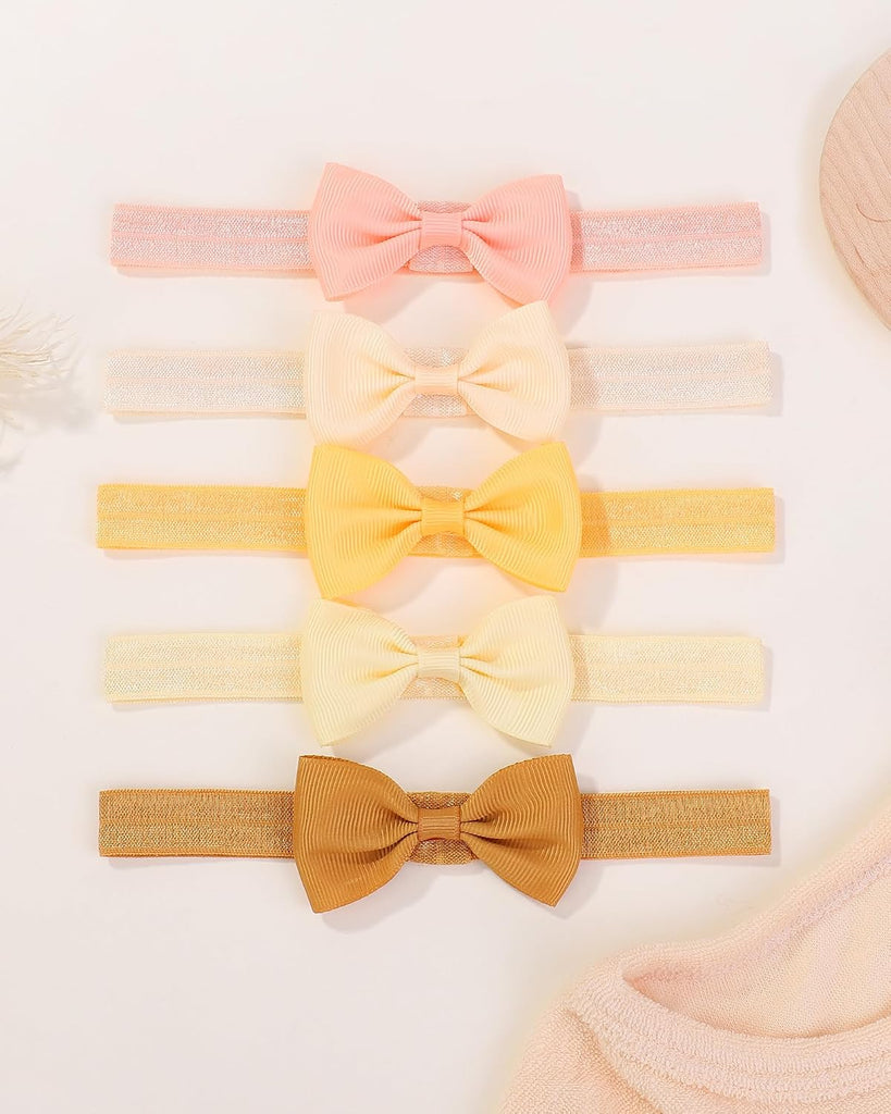 40pcs Baby Girls Bows Headbands Elastic Hairband Ribbon Bow Hair Accessories for Newborns Infants Toddlers and Kids
