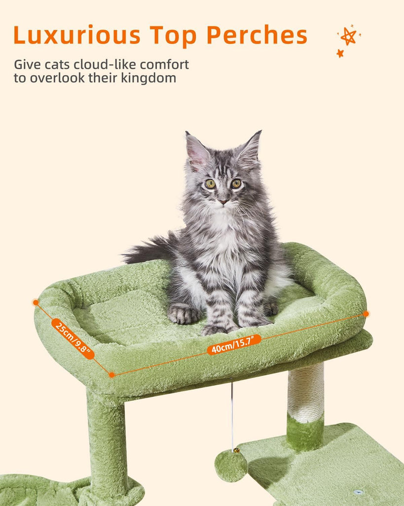 Cat Tree, 38.5In Cat Tower for Indoor Cats, Suitable for Kittens