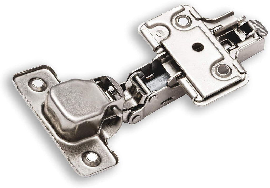 2-Pack Full Overlay Frameless Soft-Close European Hinges, 110° 3D Adjustable, Clip-On Concealed Kitchen Cabinet Door