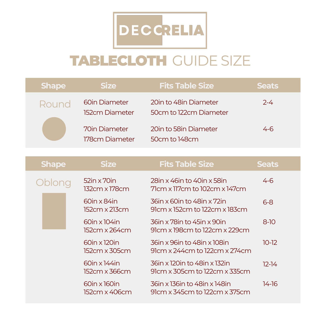 Waterproof Round Tablecloth for Round Dining Table, Decorative Rustic Soft Wipeable Table Cloths Cover Indoor Outdoor