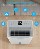 21 Pints Dehumidifier for Basement, 1500 Sq. Ft Dehumidifiers for Home with Drain Hose