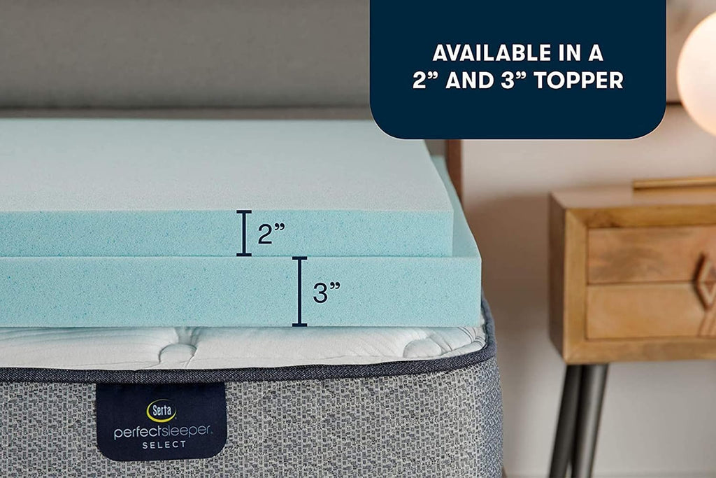 ThermaGel 3-Inch Gel Memory Foam Mattress Topper, King | 3 inch king gel memory foam mattress topper, ThermaGel