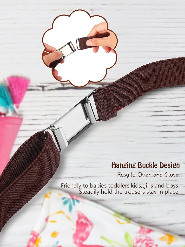 3 Pcs Boy Belt Kids Elastic Adjustable