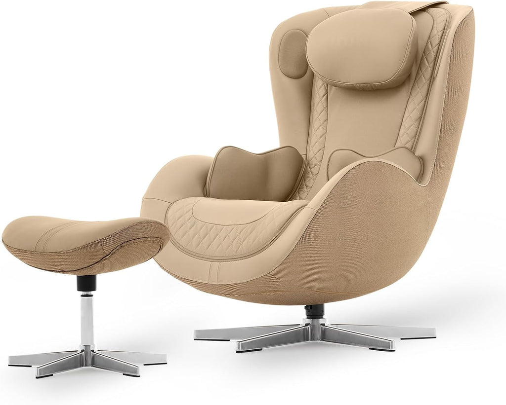NOU Campo Massage Chair Full Body with Ottoman, Zero Gravity | 3D Massage, Dual Sound Systems, Heated Massaging