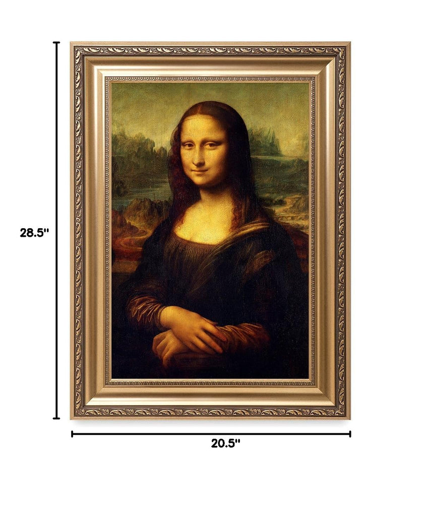 Mona Lisa Framed Wall Art, Gold Frame, 30x22