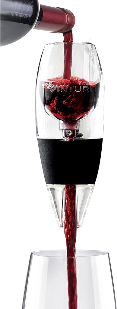 Wine Aerator Pourer and Decanter for Red Wines Patented Design Perfectly Aerates Wines By The Glass or Bottle With