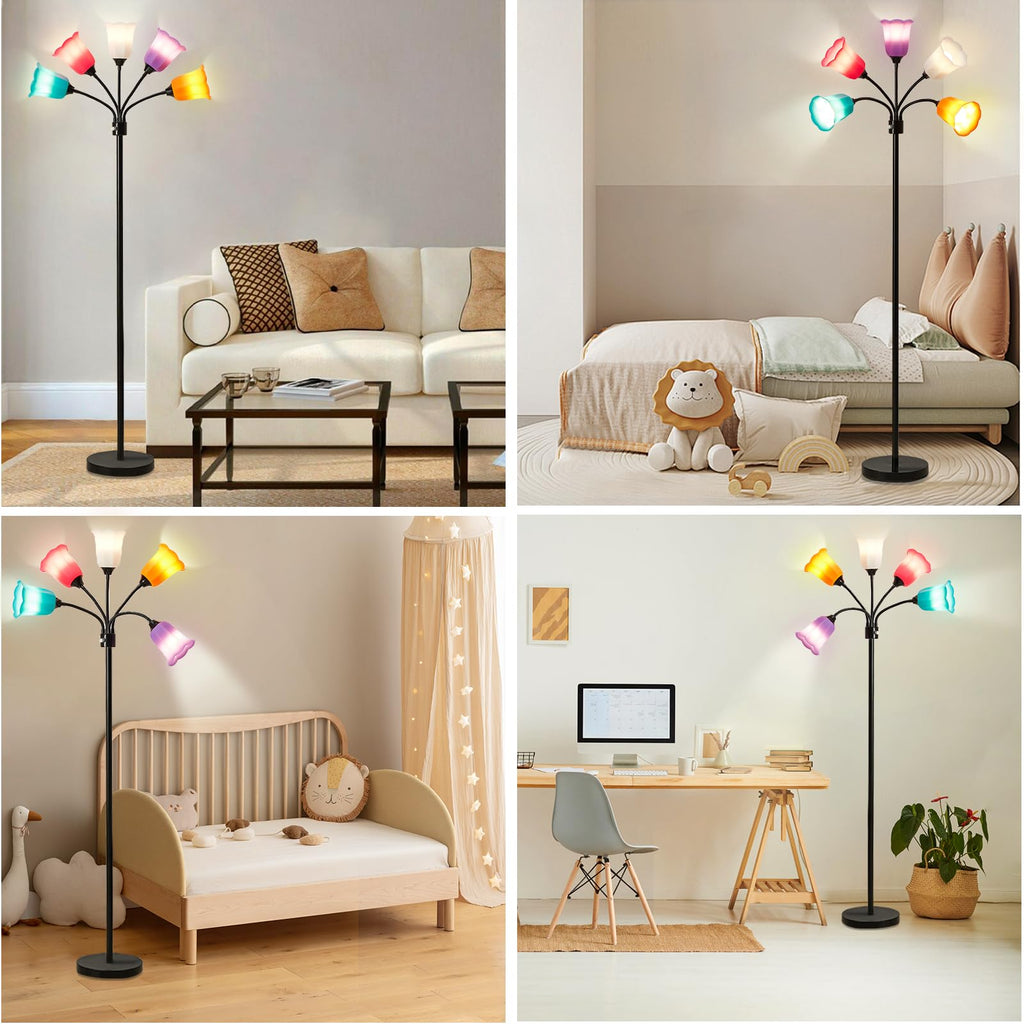 Medusa Floor Lamp, Multi Head Modern Tall Lamp