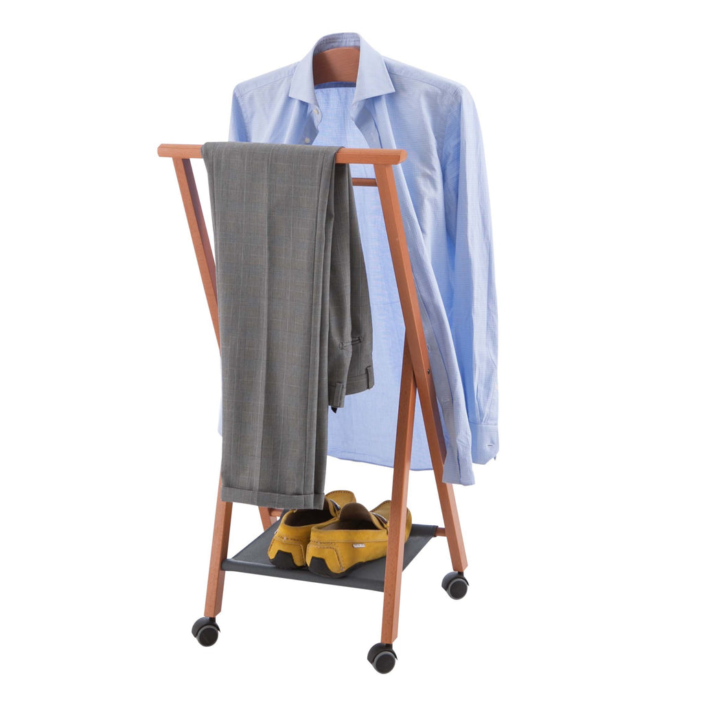 AR_IT- 119 NELSON folding bedroom valet, finishing cherry wood