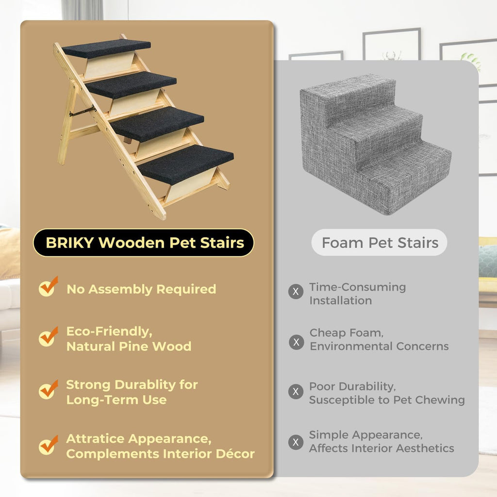 2-in-1 Dog Stairs/Ramp with 4 Steps