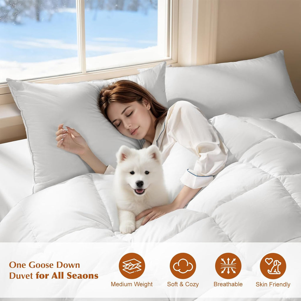 Canadian Luxury Goose Down Comforter Queen
